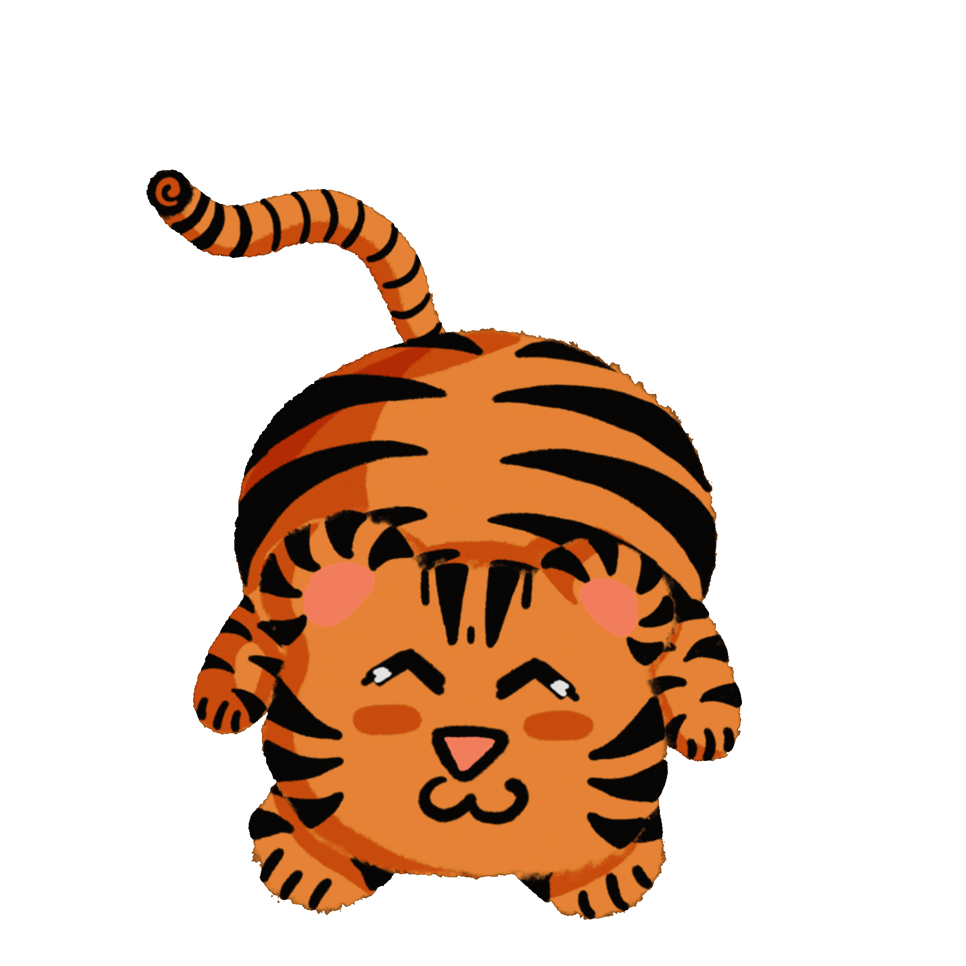 Smiling Tiger Emote