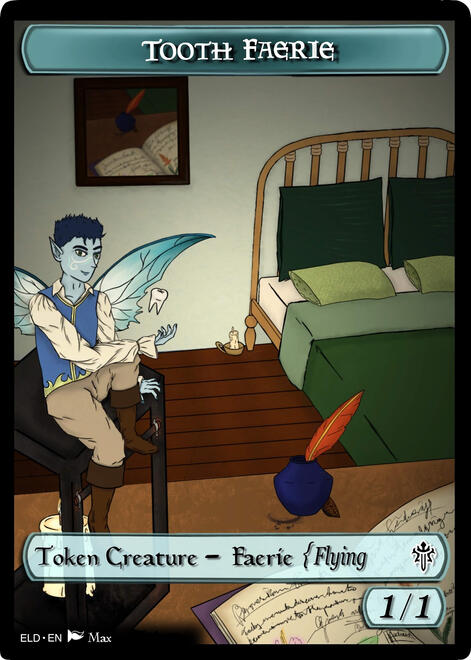 Magic: The Gathering Custom Fairy Token - Throne of Eldraine