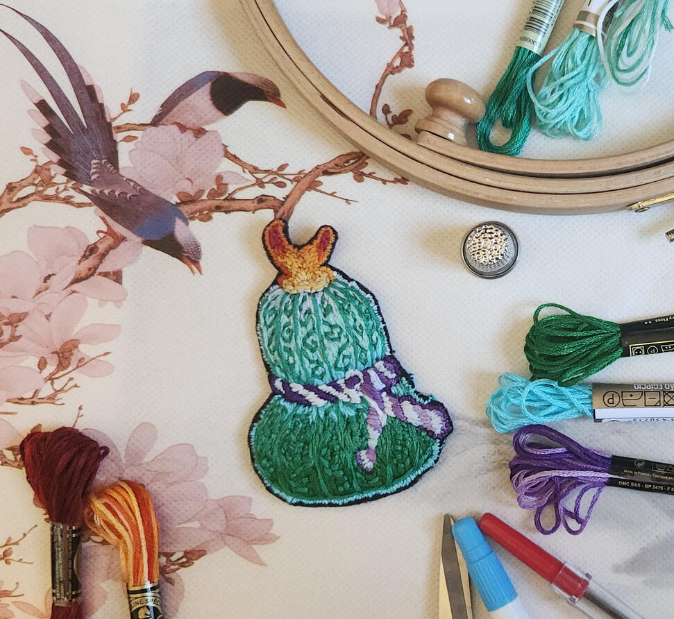 Oni Heart Yamato Zine - Embroidered Patch 1 of 1 Merch Item